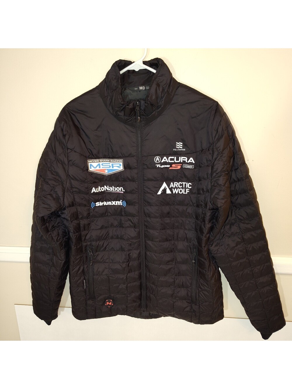 Fieldsheer Mobile Warming Heated Puffer Men's Puffer Jacket Acura Car Racing  M